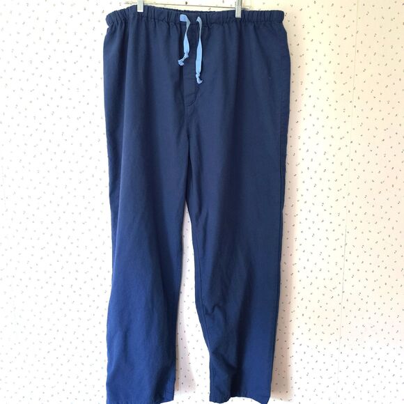 Vermont Country Store Pajama Set Mens 3X Blue Portuguese Cotton Flannel Cozy PJs - Picture 5 of 16
